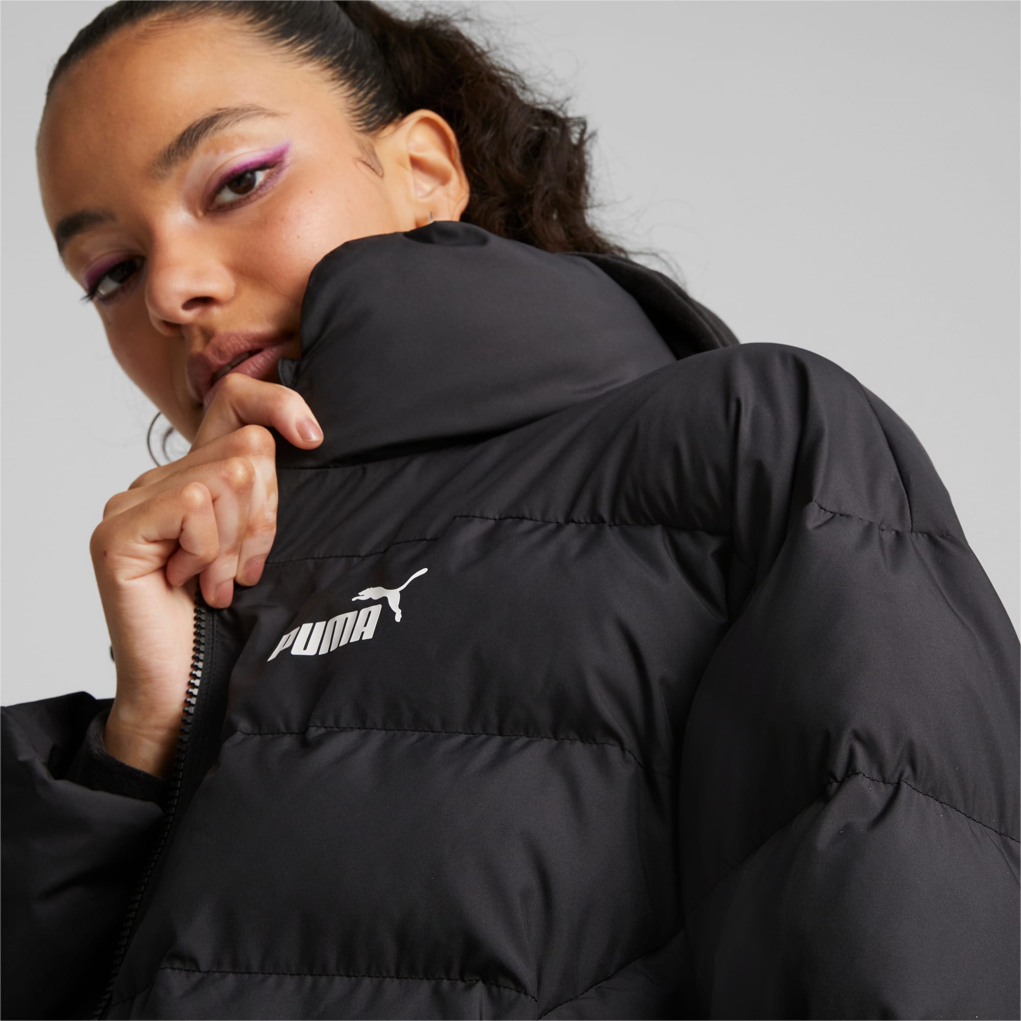 Puma puffer hooded jacket online